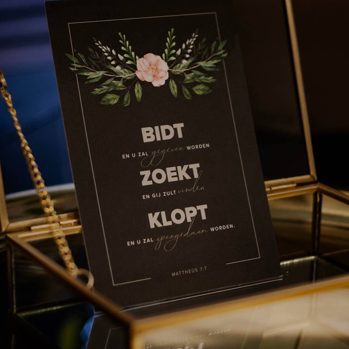 Kaart Mattheüs 7:7