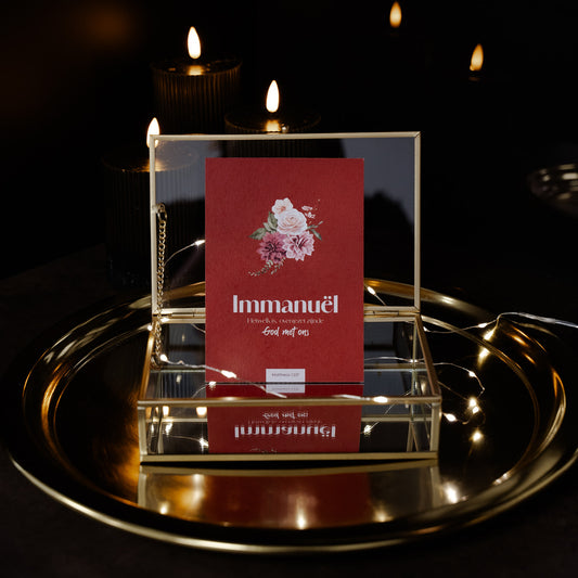 Kerstkaart Mattheüs 1:23b