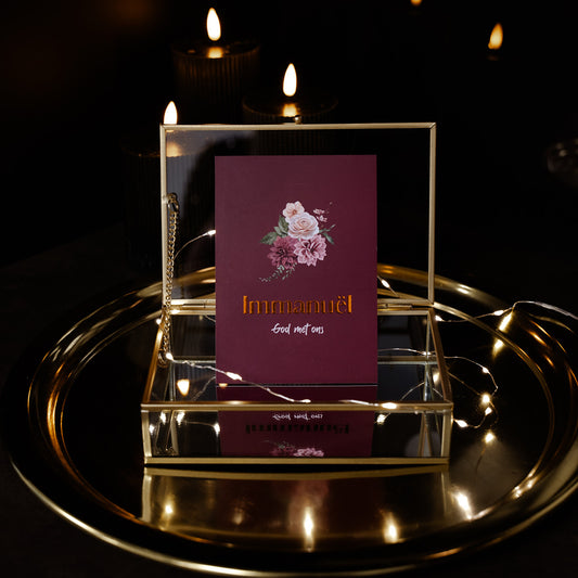 Luxe kerstkaart 'Immanuël'